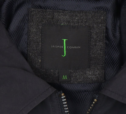Mens UK Size M Jasper Conran Black Bomber Jacket