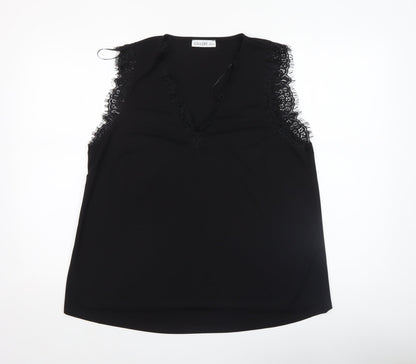 Womens UK Size L Gallery Black Camisole Blouse