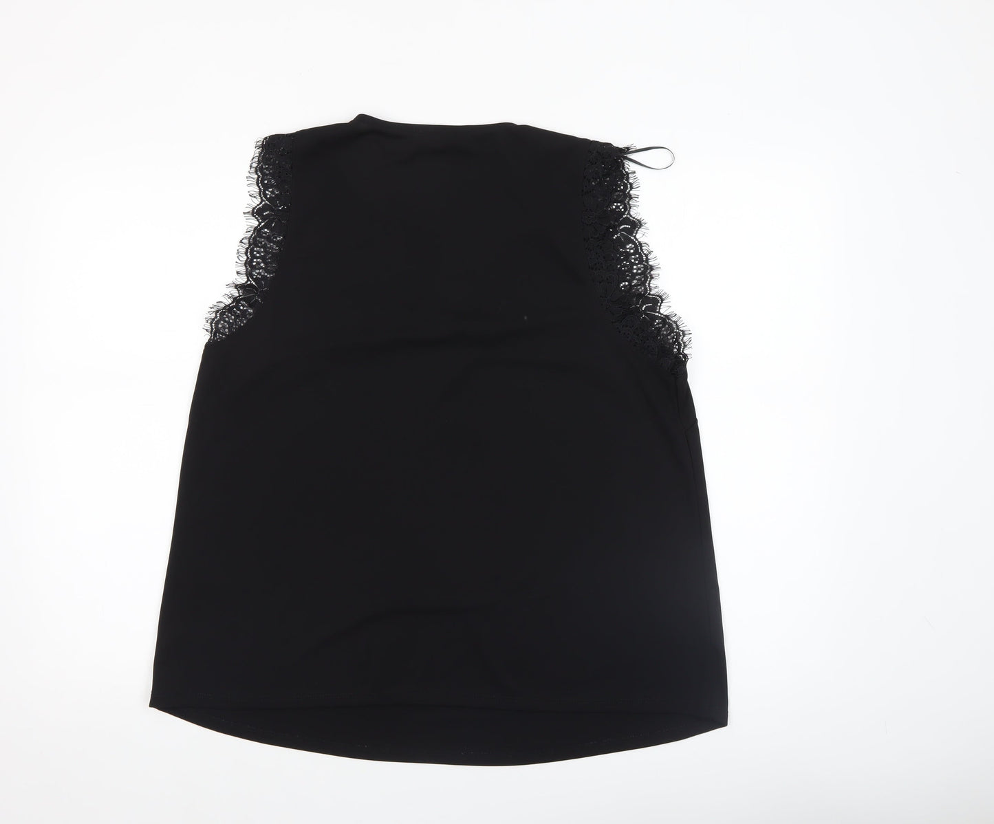 Womens UK Size L Gallery Black Camisole Blouse