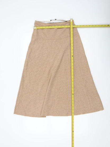 Womens UK Size S Zara A-Line Knit Skirt
