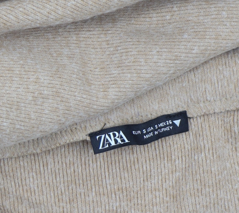 Womens UK Size S Zara A-Line Knit Skirt