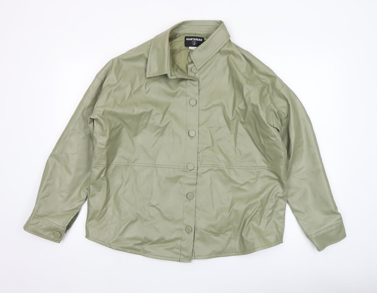 Womens UK Size 12 Heartbreak Green Basic Jacket