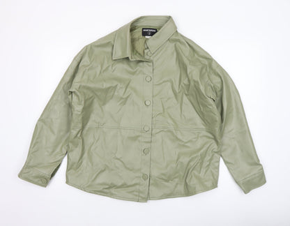 Womens UK Size 12 Heartbreak Green Basic Jacket