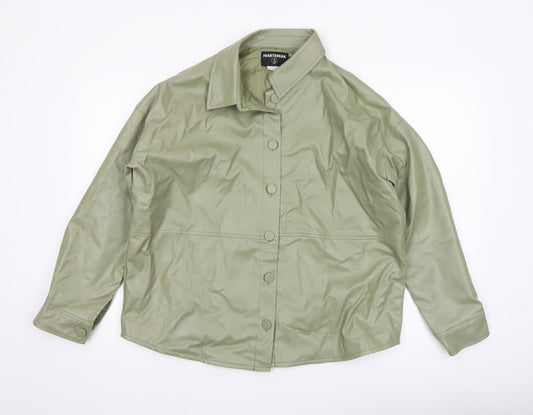 Womens UK Size 12 Heartbreak Green Basic Jacket