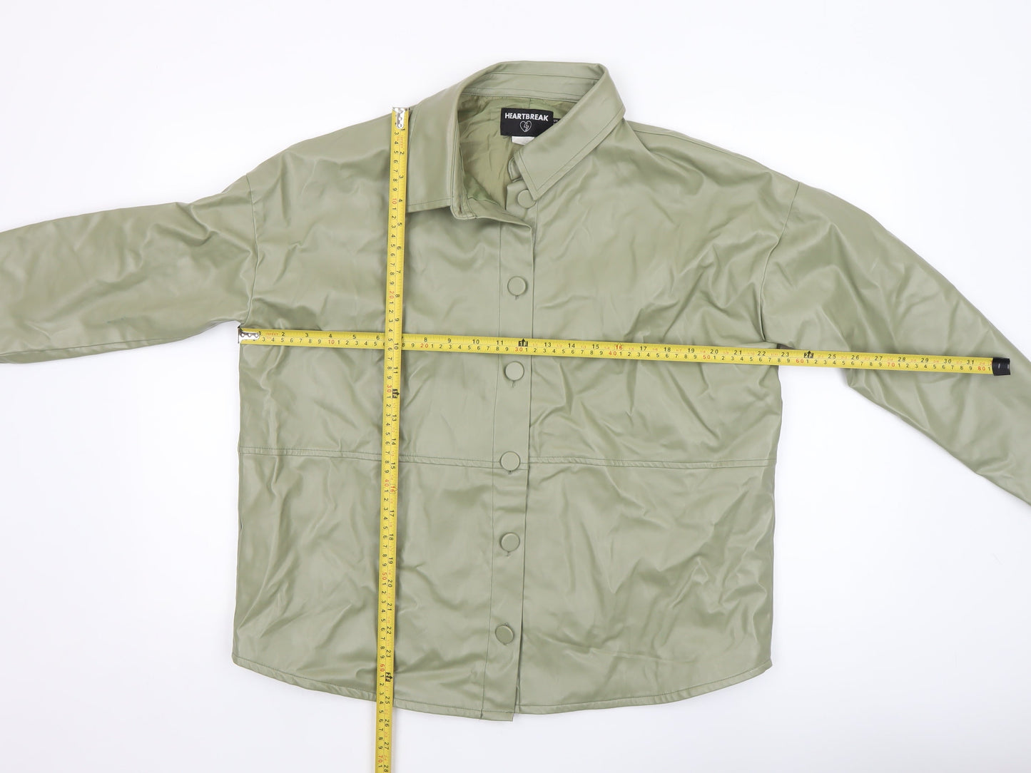 Womens UK Size 12 Heartbreak Green Basic Jacket