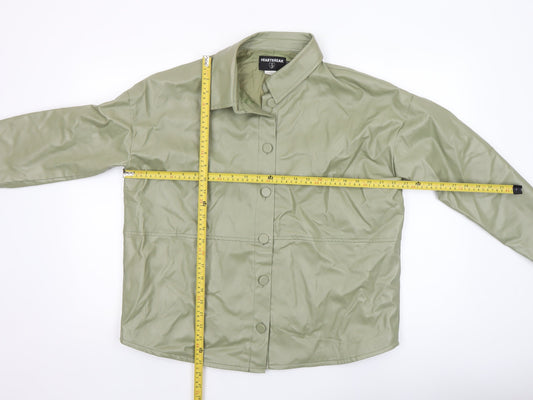 Womens UK Size 12 Heartbreak Green Basic Jacket