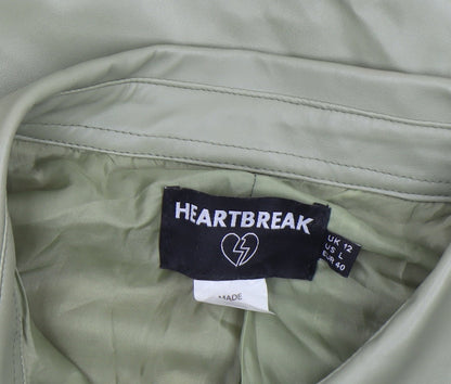 Womens UK Size 12 Heartbreak Green Basic Jacket