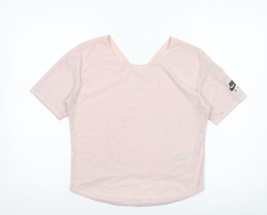 Womens UK Size XS Nike Pink Gym & TrainingRunning & JoggingYoga T-Shirt