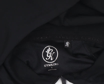 Mens UK Size S Gym King Black Full Zip Hoodie