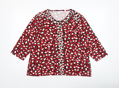 Womens UK Size 18 Cotswold Collections Red Tunic Blouse