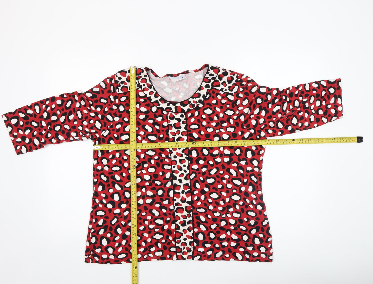 Womens UK Size 18 Cotswold Collections Red Tunic Blouse