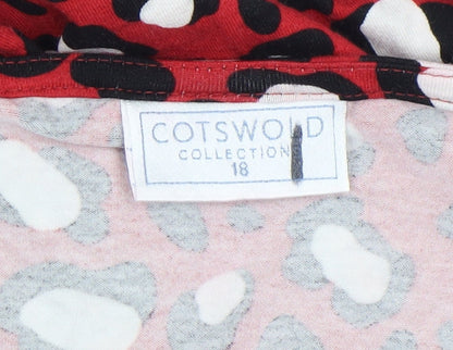 Womens UK Size 18 Cotswold Collections Red Tunic Blouse