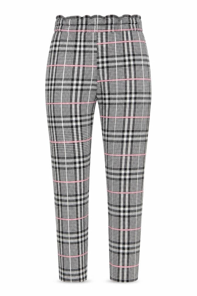Womens UK Size 6 Quiz Regular Fit Paperbag Grey Trousers