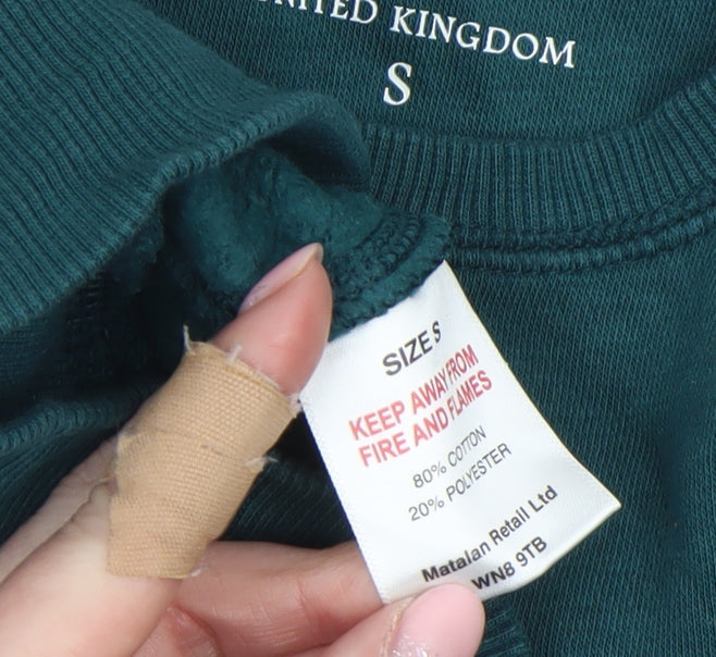 Mens UK Size S Easy Clothing Suppliers Green Pullover Sweatshirt