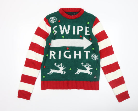 American Stitch Men's Multicoloured M Christmas Pullover Jumper