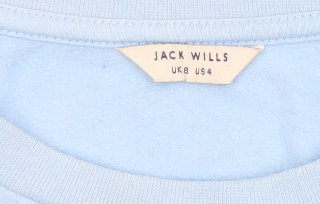 Womens UK Size 8 Jack Wills Blue Pullover Sweatshirt