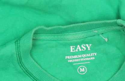 Mens UK Size M Easy Green Pullover Sweatshirt