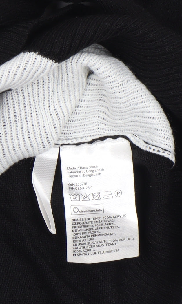 Boys UK Size 13-14 Years H&M Black Pullover Jumper