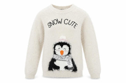 Girls UK Size 11-12 Years Fluid Ivory Pullover Jumper