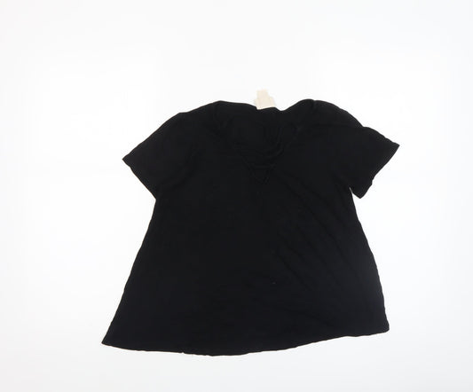Womens UK Size XS Mossimo Supply Co. Black Basic T-Shirt