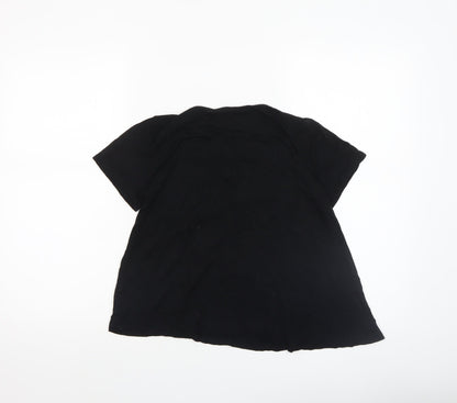 Womens UK Size XS Mossimo Supply Co. Black Basic T-Shirt