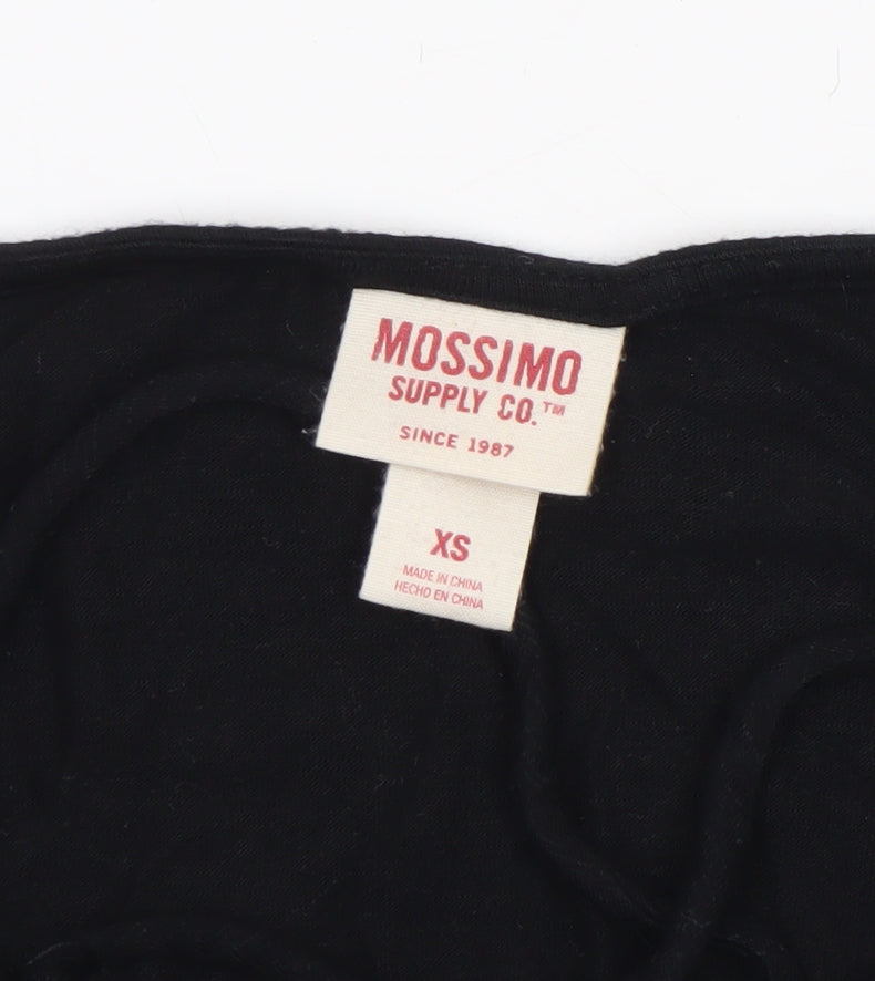 Womens UK Size XS Mossimo Supply Co. Black Basic T-Shirt