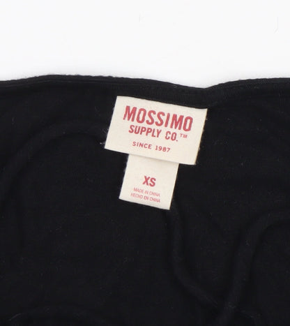 Womens UK Size XS Mossimo Supply Co. Black Basic T-Shirt