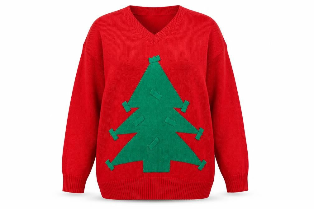 Womens UK Size 7XL Christmas Jumper King Red Pullover Jumper