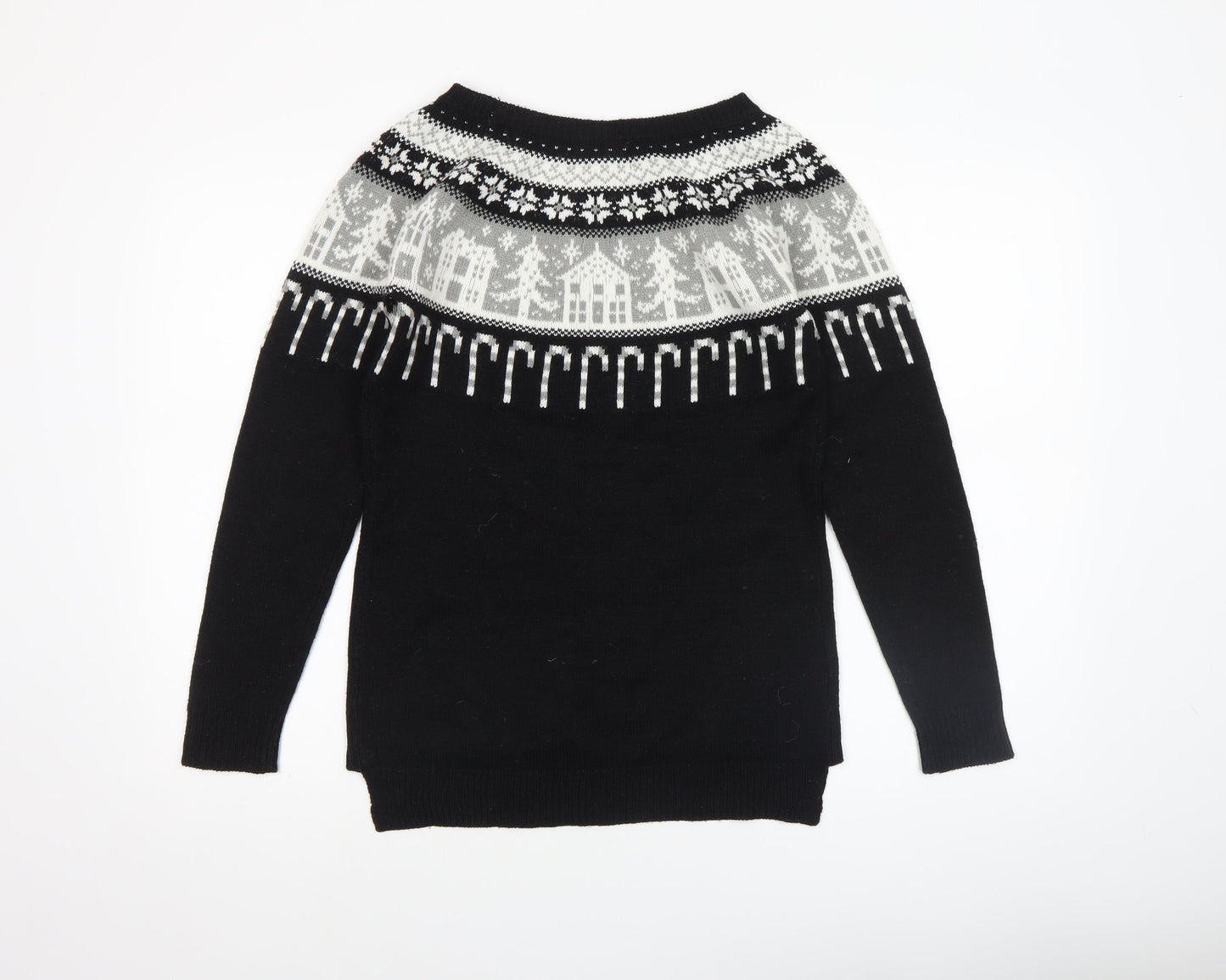 Womens UK Size 8 NEXT Black Pullover Jumper