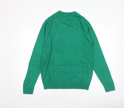 Boys UK Size 16 Years H&M Green Pullover Jumper
