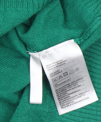 Boys UK Size 16 Years H&M Green Pullover Jumper