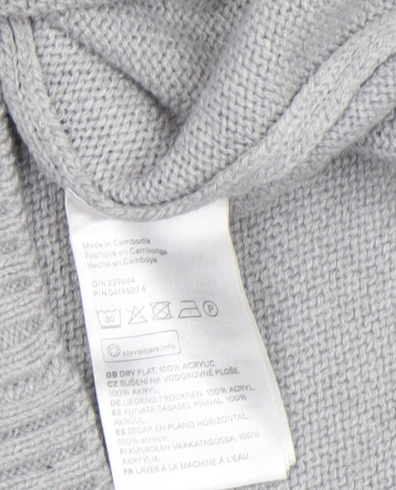 Womens UK Size XS H&M Grey Pullover Jumper