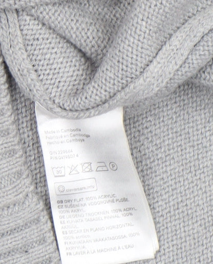 Womens UK Size XS H&M Grey Pullover Jumper