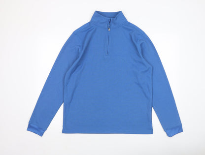 Mens UK Size M Croft & Barrow Blue Pullover Sweatshirt