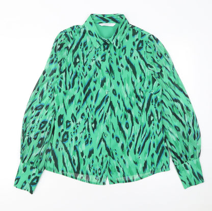 Womens UK Size 8 Michelle Keegan Green Basic Blouse