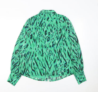 Womens UK Size 8 Michelle Keegan Green Basic Blouse