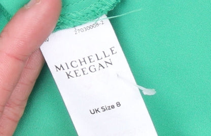 Womens UK Size 8 Michelle Keegan Green Basic Blouse