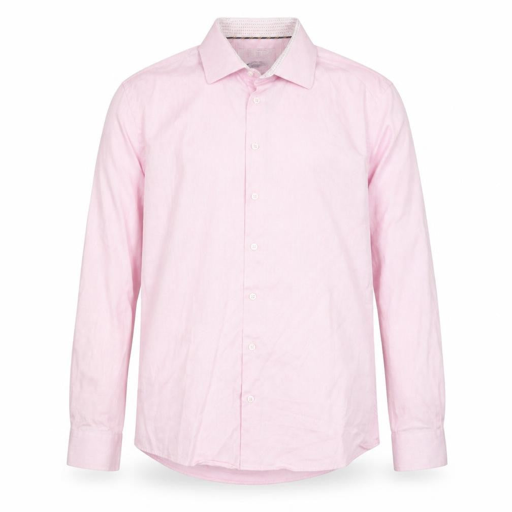 Mens UK Collar Size M Paul Costelloe Living Smart Pink  Dress Shirt
