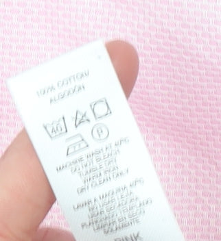 Mens UK Collar Size M Paul Costelloe Living Smart Pink  Dress Shirt