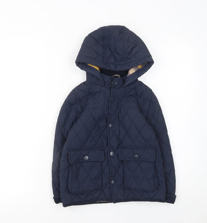 Boys UK Size 4-5 Years NEXT Blue Quilted Coat