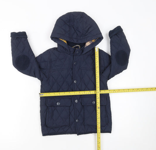 Boys UK Size 4-5 Years NEXT Blue Quilted Coat