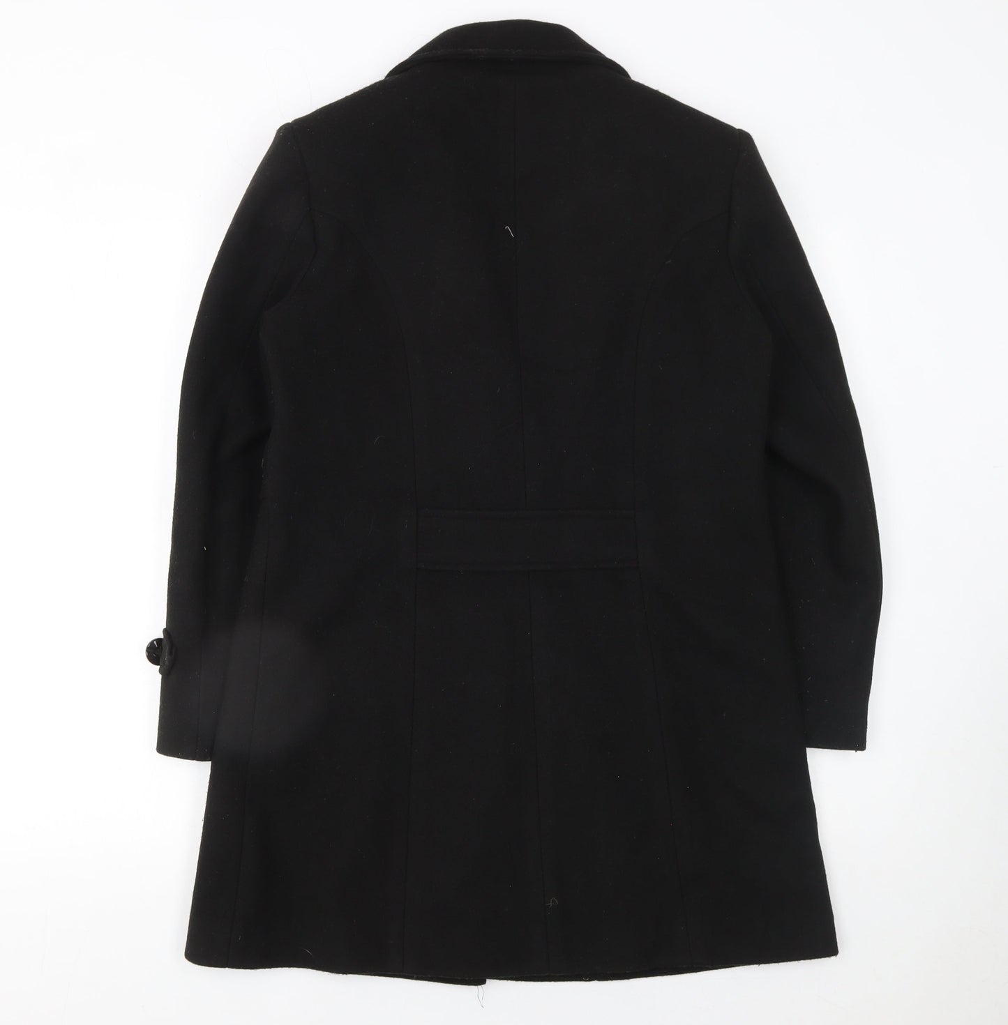 Womens UK Size L Fashion Flo Black Overcoat