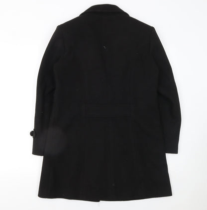 Womens UK Size L Fashion Flo Black Overcoat