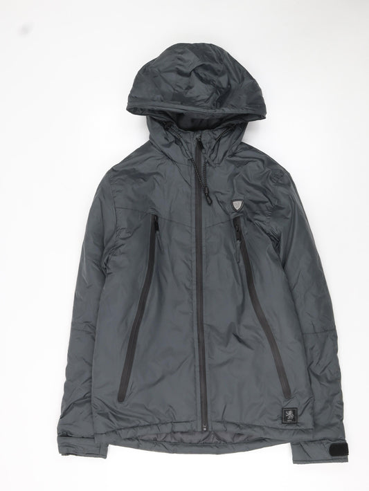 Mens UK Size S BORO 1876 Grey Puffer Jacket