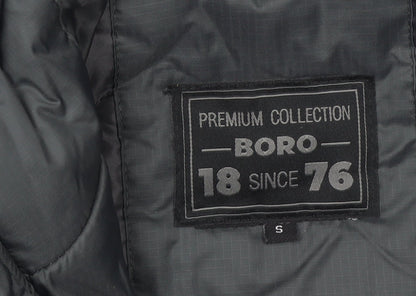 Mens UK Size S BORO 1876 Grey Puffer Jacket