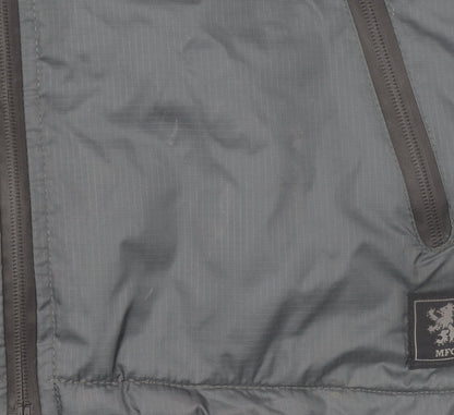Mens UK Size S BORO 1876 Grey Puffer Jacket