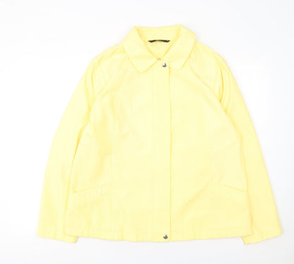 Womens UK Size M Bm Collection Yellow Rain Coat
