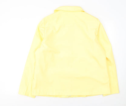 Womens UK Size M Bm Collection Yellow Rain Coat