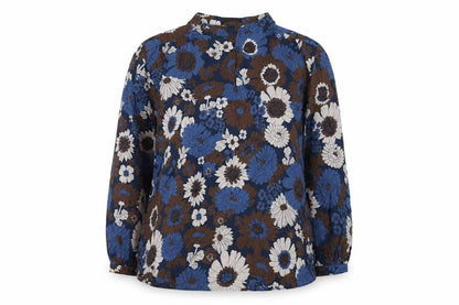 Womens UK Size 10 OPUS Blue Basic Blouse