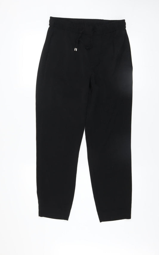 Womens UK Size 10 InWear Regular Fit Jogger Black Trousers